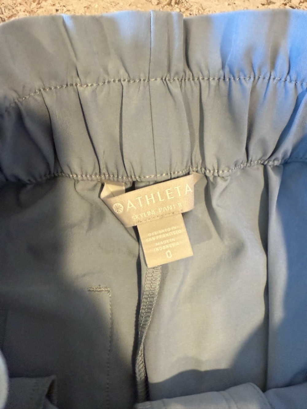 ATHLETA Skyline Pant II Light Blue Tie-Waist Pants - Picture 6 of 6